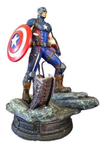 Collectible Captain America Figure, 1/10 Scale 0