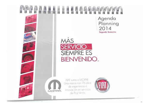 Agenda Planning Segundo Semestre 2014 Original Fiat Mopar 0