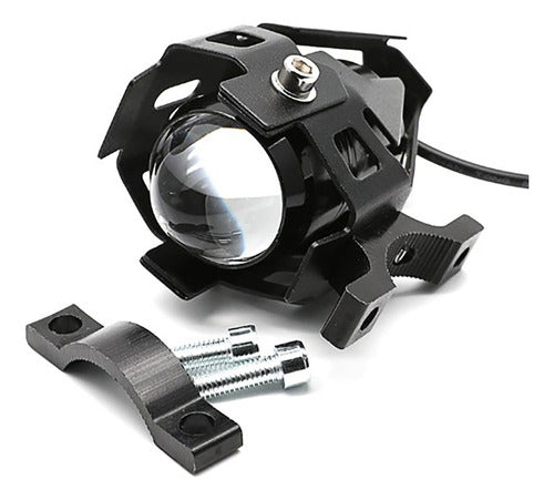 Par Farol Lâmpada Moto Milha Led Auxiliar Cg 150 Titan 2