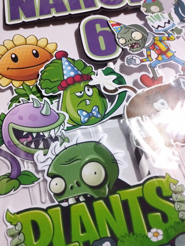 Toppers Cake Adorno Para Torta Plantas Vs Zombies 5