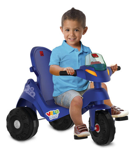 Velobaby Reclinável C/ Capota Passeio Azul Bandeirante 2