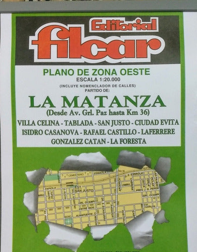 Filcar Mapa La Matanza Buenos Aires Laminado Varillado 1