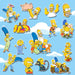 SubliJF Pack De Stickers De Los Simpsons Por 15 Unidades 2