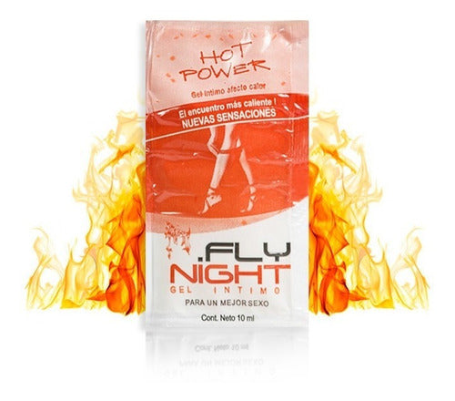 Fly Night Gel Intimo Lubricante Efecto Calor X12 Sobres 10cc 0