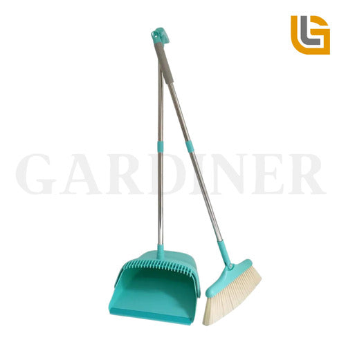 Gardiner Combo No. 3: Broom with Dustpan + Black Toilet Brush 1