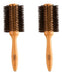 2 Circular Hairdressing Brush Wood Eurostil 36 Mm 50756 0