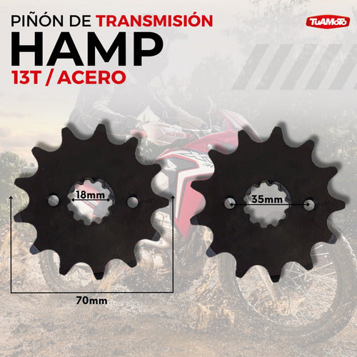 Kit Transmission Hamp Honda Original Honda XRE300 Tua Premium 5