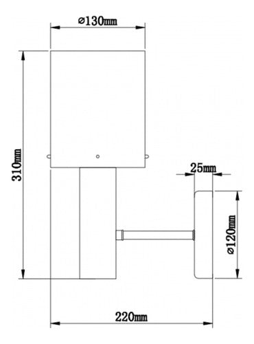 Arandela Preto E Fumê Metal E Vidro Ar1726 1