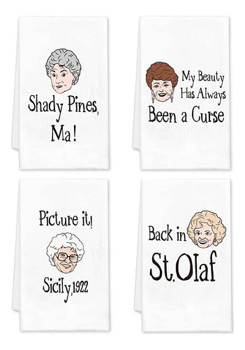 DDDDXO Golden Girls Kitchen Towels, Golden Girls TV Merch 0