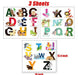 Finduat Alphabet Wall Stickers Removable Animal ABC Stickers for Kids 1