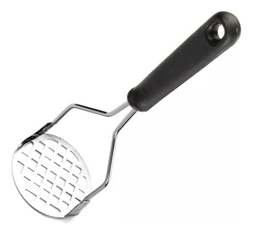 Amassador Espremedor Batata Legumes Feijão Purê Papinha Inox 4