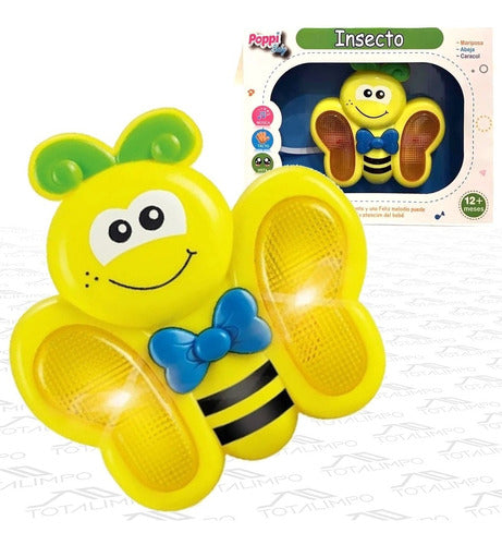 Mariposa Musical Luz Sonidos Poppi Baby Insectos 0