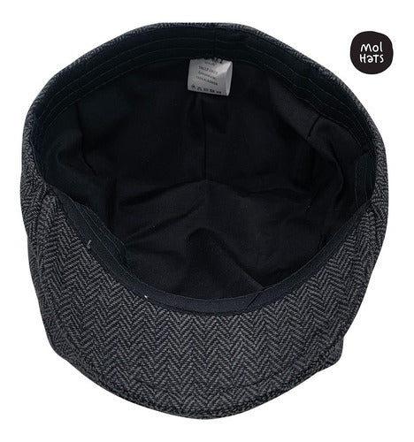 Italian Style Ivy Beret in Tailored Wool Blend Fabric by Mol Hats 16