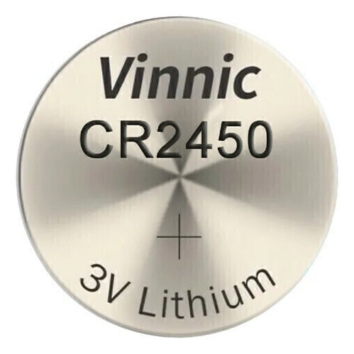 Vinnic CR2450 Lithium Battery 3V 2450 - Single Unit 0