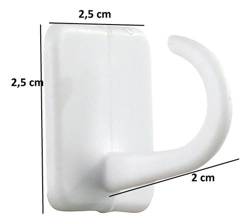 VML Wall Plastic Hook Set for Mugs - Pack of 6 1