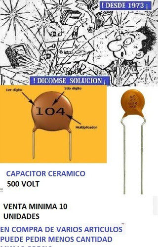 Capacitor Ceramic 100pf X500v Y5P5 - 50 Units 0