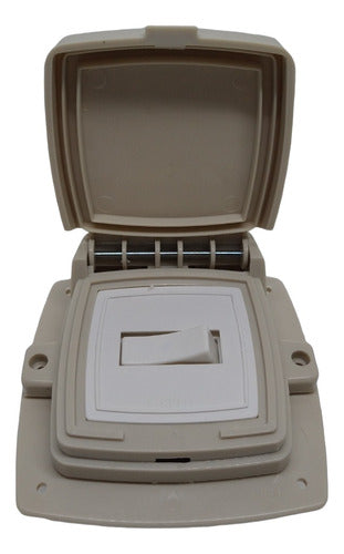 Exultt Capsulated Box for Embedding 1 Point with Cover Beige - Pack of 15 0