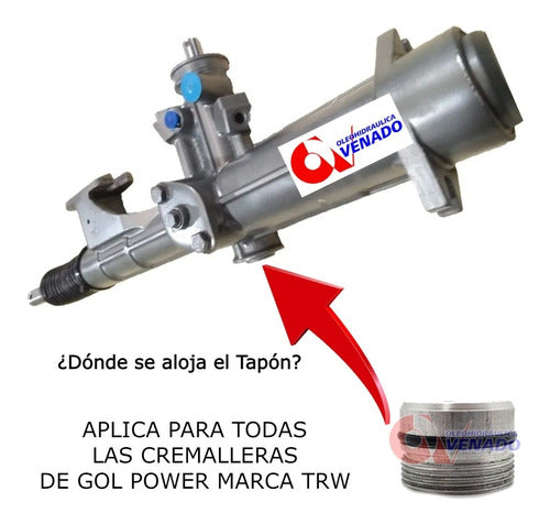 Hydraulic Power Steering Rack Cap Gol Power TRW 3