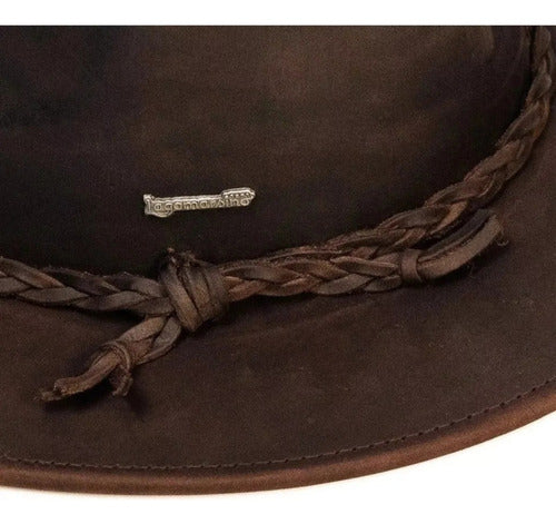 Australian Lagomarsino Waxed Leather Hat 2