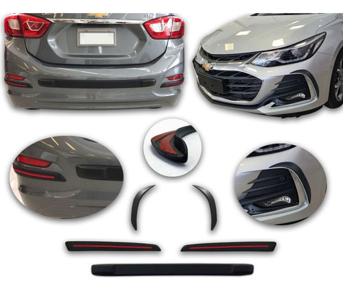 Kenny Molduras Black Bumpers for Chevrolet Cruze 4p 2020/23 7