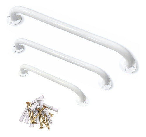 Romano Fixed Handrails Set 60cm + 40cm + 30cm Black White 0