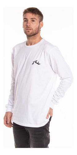 Rusty Competition LS Tee White Men 1