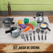 Set Juego De Cocina Clásico Con 18 Piezas Niño +3 Años 5