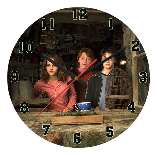 Reloj En Mdf De 3mm 40 Cm Diametro Harry Potter 25 0