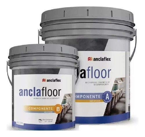 Anclaflex Micropiso Cementicio Componente A+B 35kg Anclafloor Mm 6