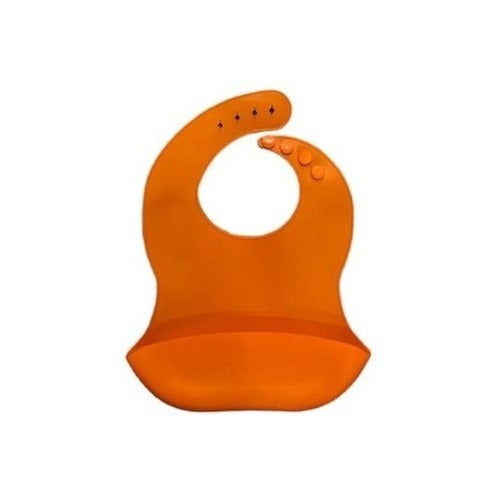 Waterproof Silicone Bib with Containment Pocket for Babies 39