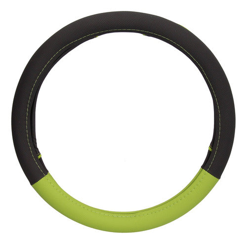 Universal Steering Wheel Cover (Diam.38) Cool Line Black/Green 3