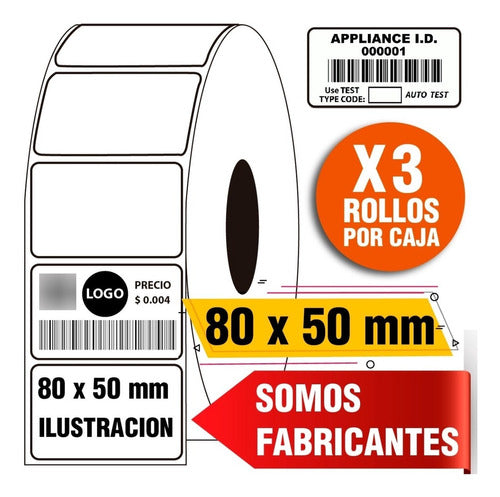 Etiquetas Mercado Full 80 X 50 Mm - Pc42 Honeywell X3 Rollos 1