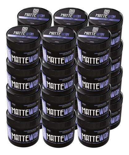 Cera Capilar Matte Wax Big Barber 150g Efeito Seco Kit 24 Un 0