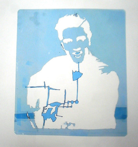 X3 Stencils Elvis Jhonny Cash Chuck Berry and Personalized 1