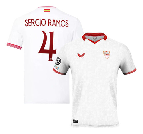 Sevilla FC Castore 2024 #4 Sergio Ramos Jersey - Adult 1