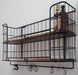 Industrial Hanging Shelf with 2 Shelves and Hooks 2