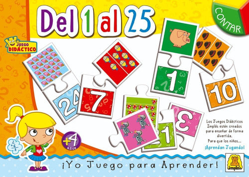 Implás Del 1 Al 25 Puzzle Educativo 0