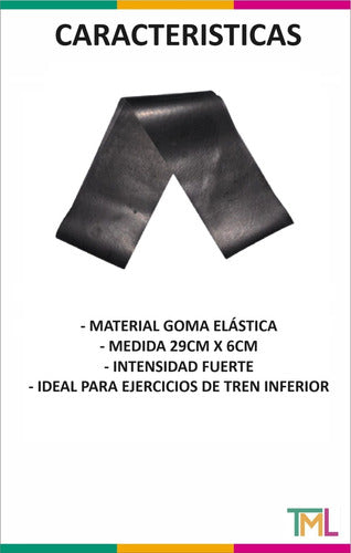 Banda Elastica Circular Latex X2 Fitness Piernas Gluteos Gym 4