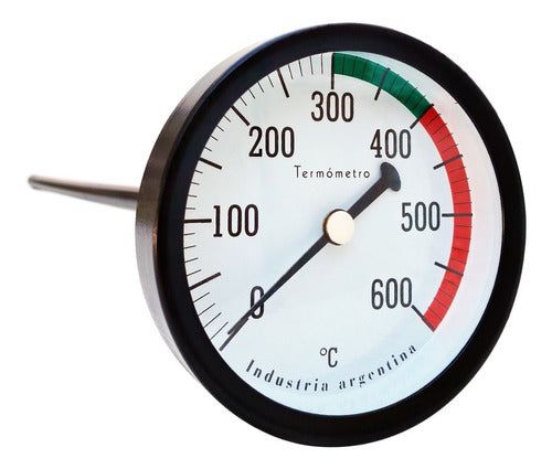 GSA 600ºC Oven Thermometer - Long Bulb 52mm 0