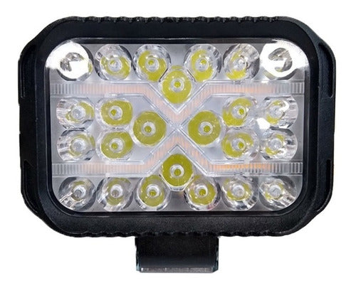 Faro Proyector LED Para Auto Con Carcasa De Aluminio 37W 1