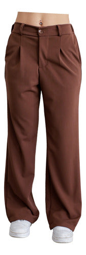 ALARA.SHOP High-Waisted Wide Leg Tailored Pants 0