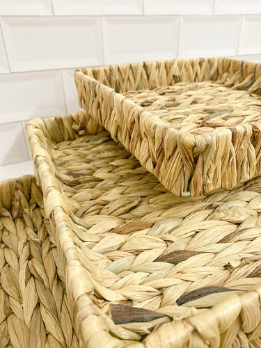 1879 Seagrass Natural Fiber Large Square Tray 5