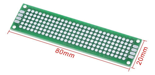 Pcb Placa Experimental Doble Cara 2x8 Prototipo 1