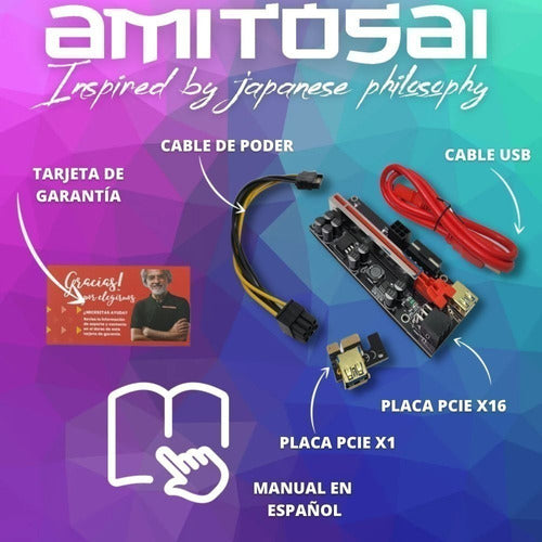 Amitosai MTS-BTCMINERPRO 8 Capacitors Riser Board 4