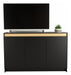 Table's Modern Closed Cabinet with 3 Doors - Black Elm 6