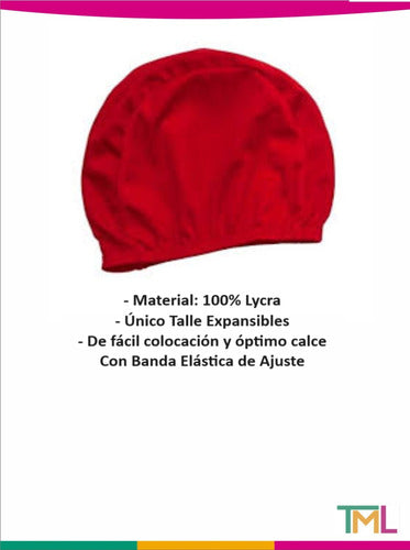 Pack of 10 Tourmalhyn Swim Caps Fabric X 10 Units 1