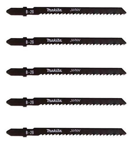 Makita 5 Jigsaw Blades A-85771 for Wood and Metal 9 TPI 0