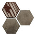 Hexagonal Ceramic Wall and Floor Tiles 20x23cm - Set of 30 Units 4