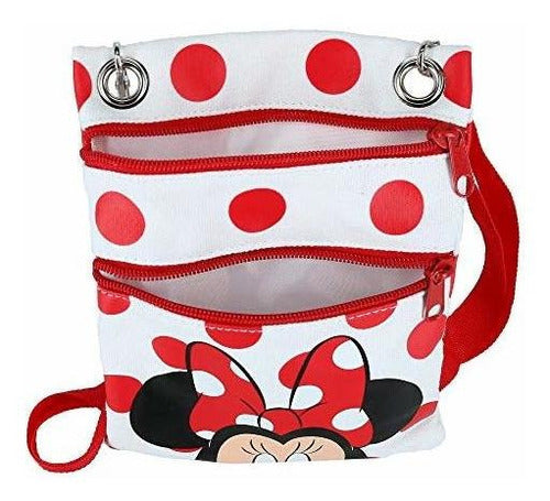 Bolso Bandolera Pasaporte Minnie Mouse Lunares Disney, 8 Pul 3