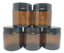 Distriplast Amber Glass Jar with Screw Lid 100cc 100ml Pack of 100 6